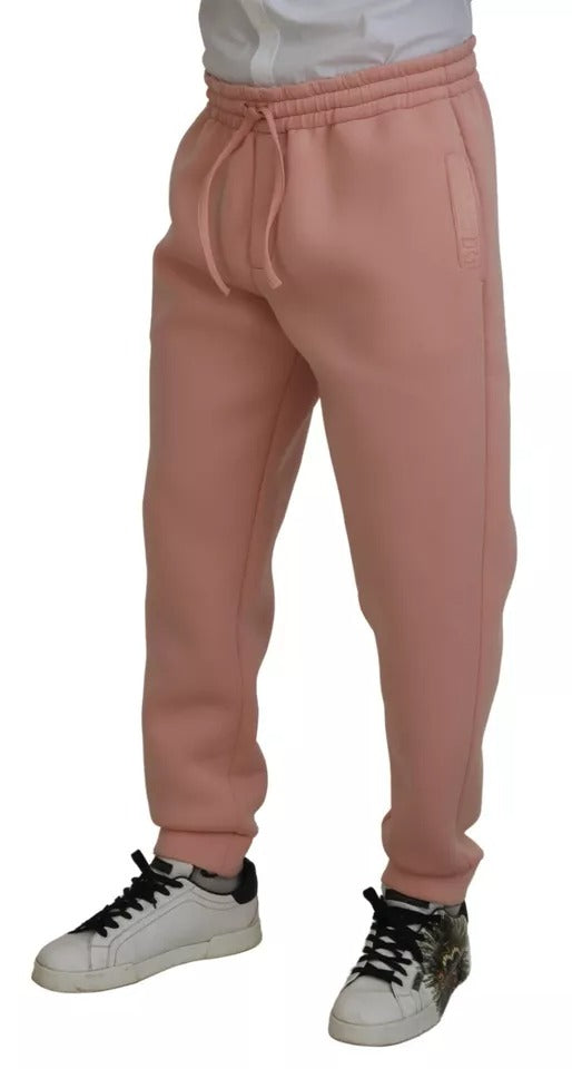 Pantalons de jogging en polyester rose Dolce &amp; Gabbana