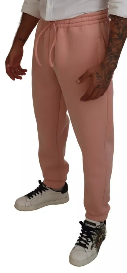 Pantalons de jogging en polyester rose Dolce &amp; Gabbana
