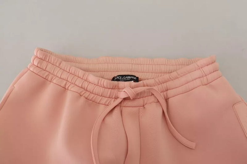 Pantalons de jogging en polyester rose Dolce &amp; Gabbana