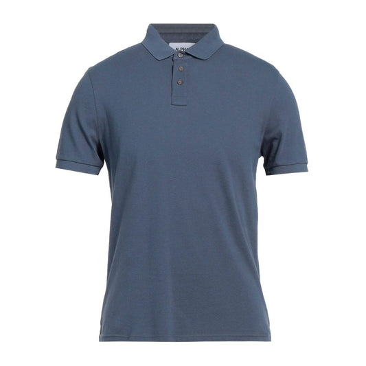 Polo en coton bleu Alpha Studio