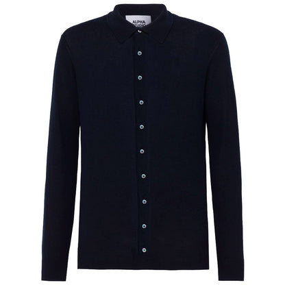 Chemise en coton bleu Alpha Studio