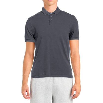 Polo en coton gris Alpha Studio