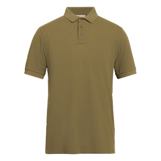 Alpha Studio Groen Katoenen Poloshirt