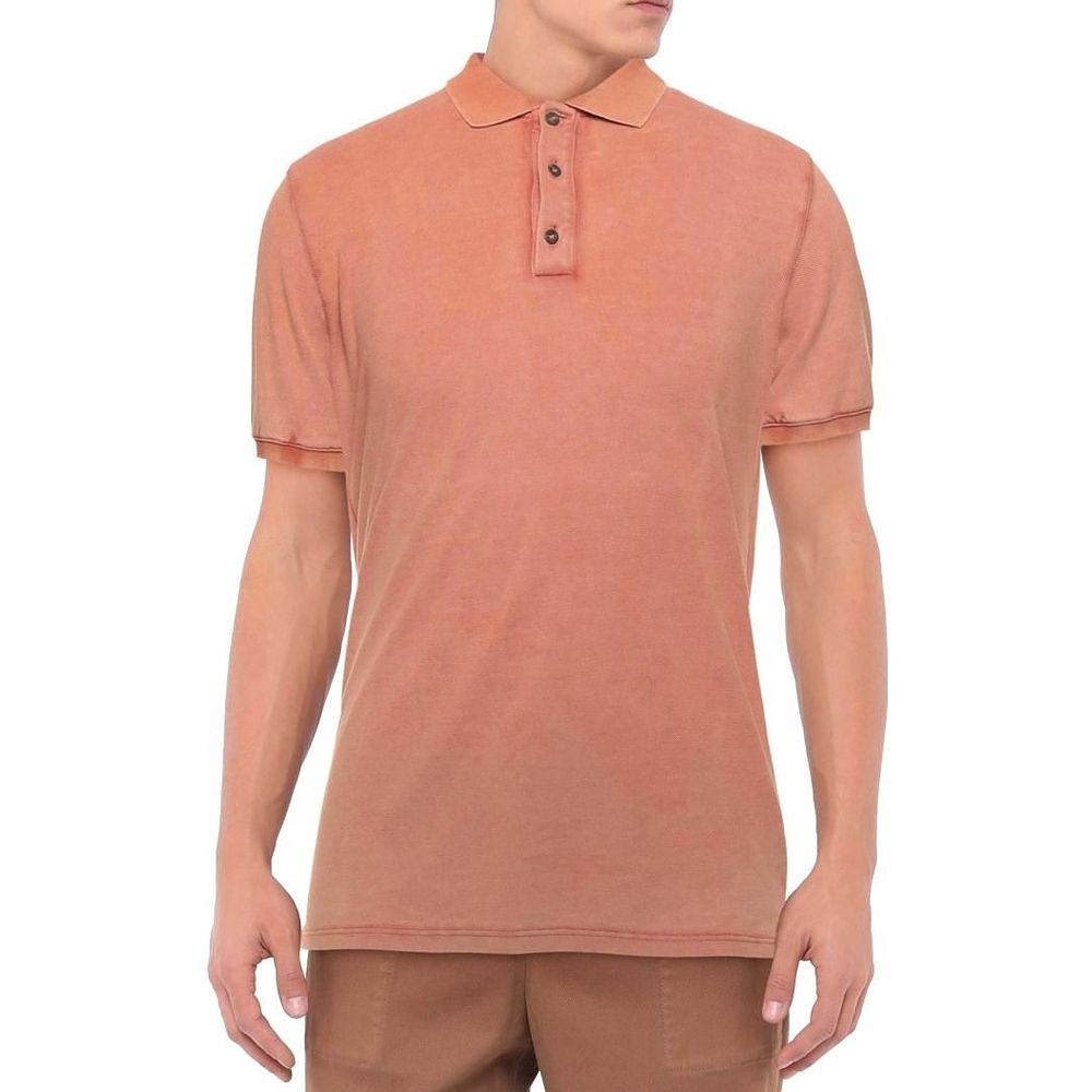Polo en coton rose Alpha Studio
