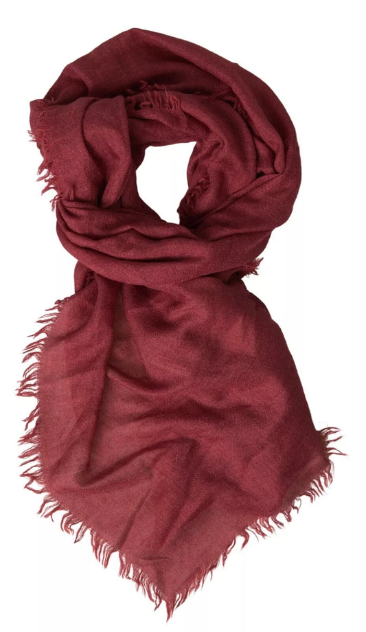Écharpe châle à franges en cachemire marron Dolce & Gabbana