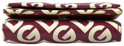 Dolce & Gabbana Multicolor DG Logo Mania Franse leren portemonnee met klep