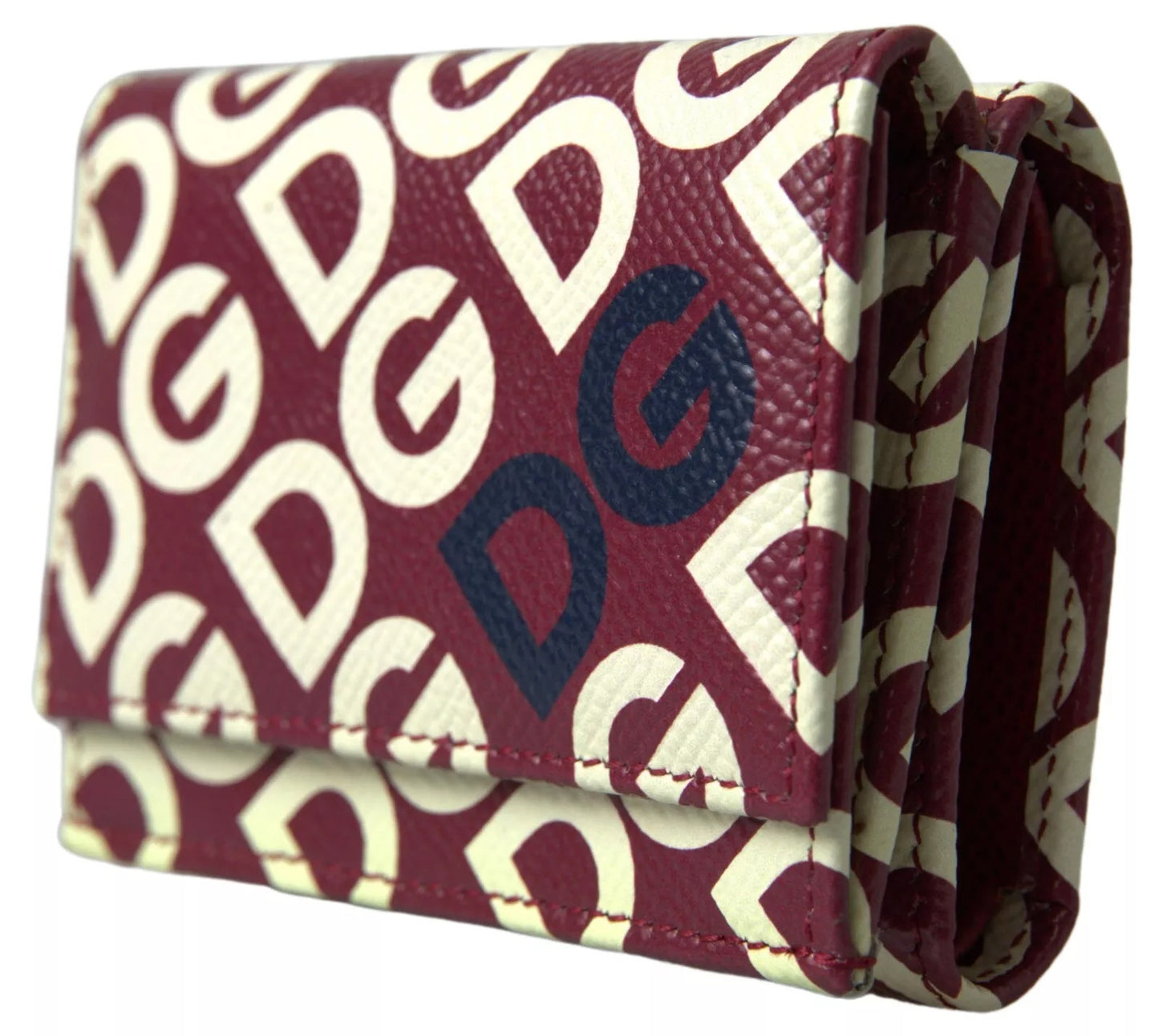 Dolce & Gabbana Multicolor DG Logo Mania Franse leren portemonnee met klep