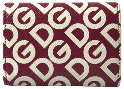 Dolce & Gabbana Multicolor DG Logo Mania Franse leren portemonnee met klep