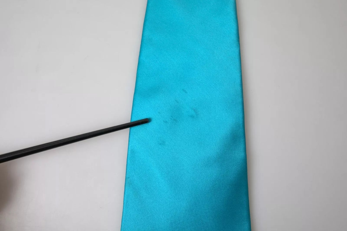 Cravate large pour homme Dolce &amp; Gabbana bleu clair 100 % soie