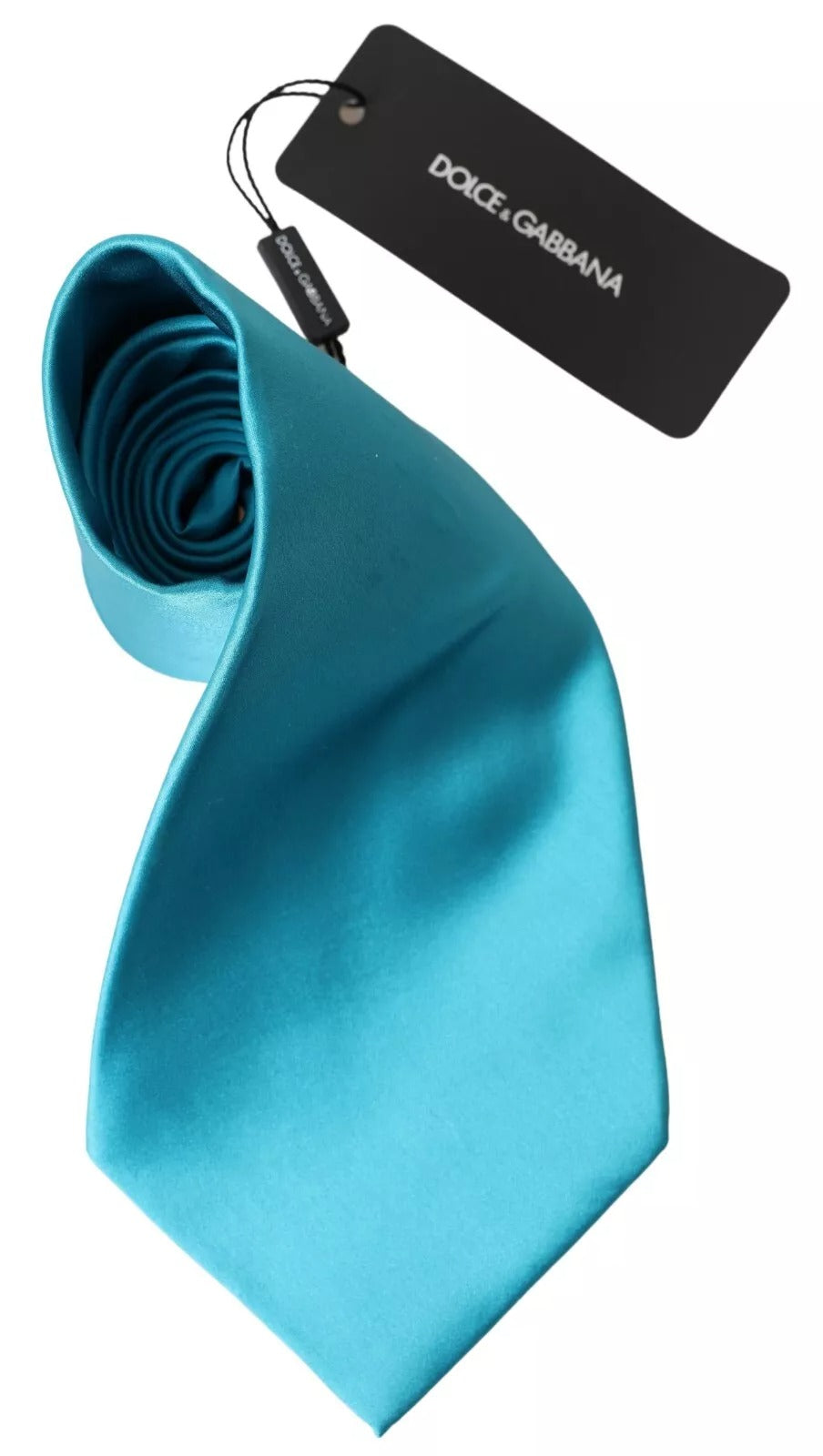 Cravate large pour homme Dolce &amp; Gabbana bleu clair 100 % soie