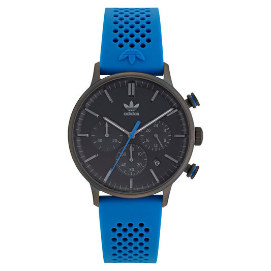 Adidas Blauw Rubberen Horloge