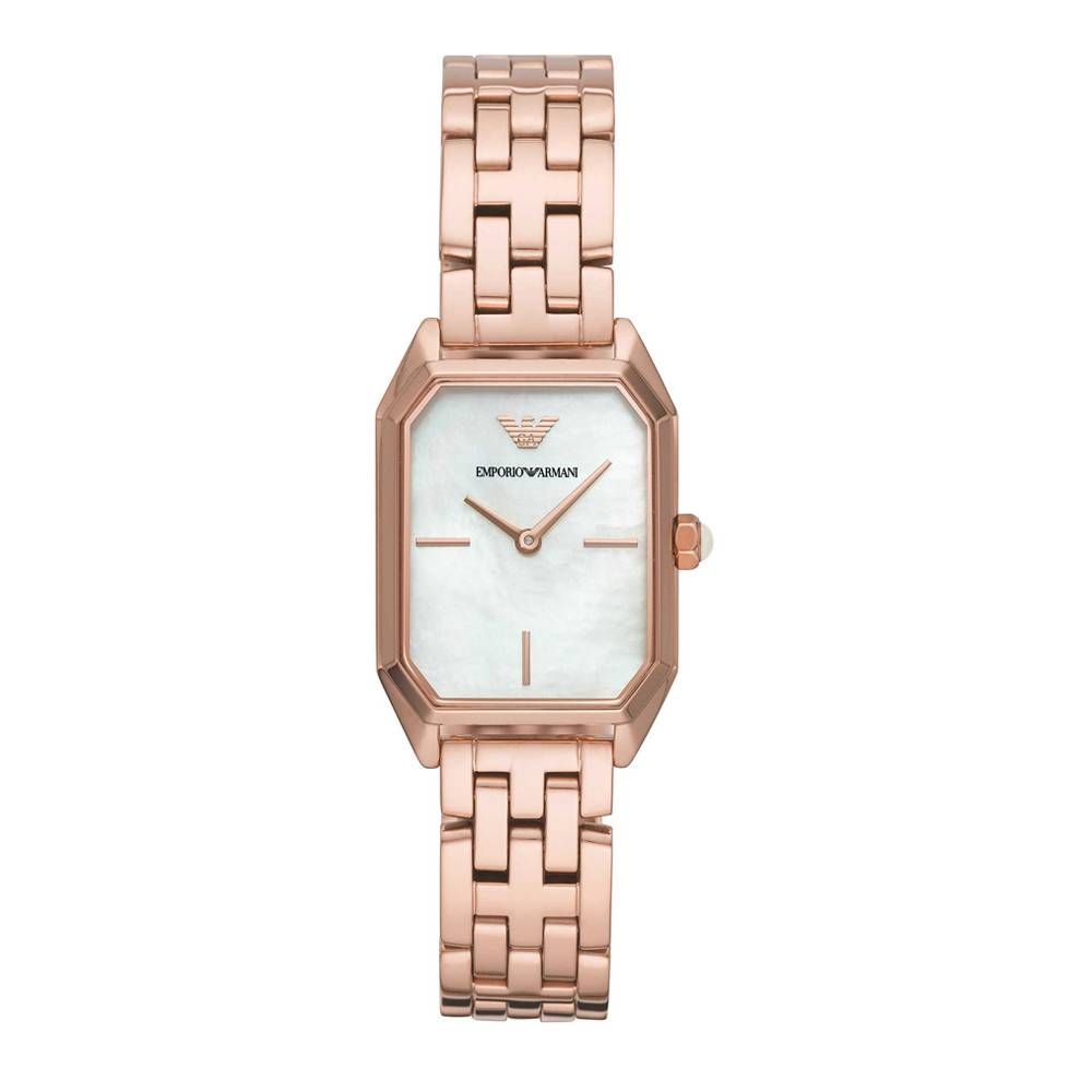Montre Armani en acier inoxydable or rose