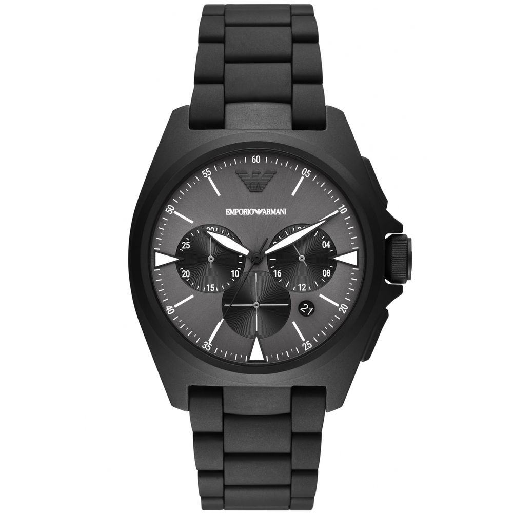 Armani Zwart Roestvrijstalen Horloge