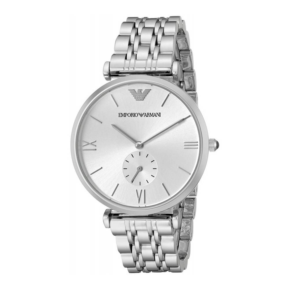 Montre Armani en acier inoxydable argenté
