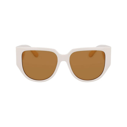Lunettes de soleil blanches Ferragamo Bio Injected