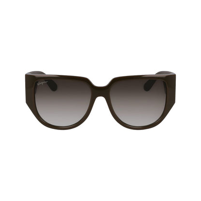 Lunettes de soleil Ferragamo vertes bio-injectées