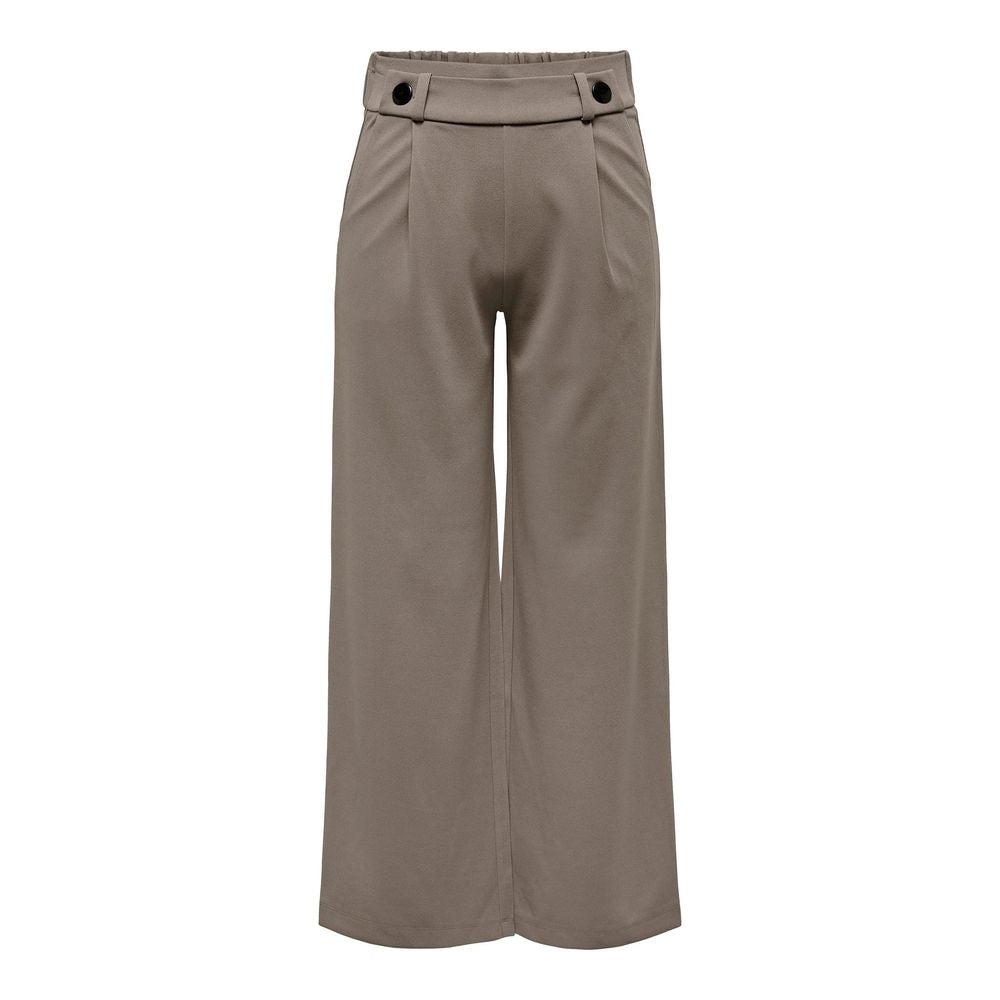 Pantalon en polyester brun de Jacqueline De Yong