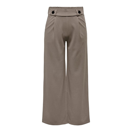 Pantalon en polyester brun de Jacqueline De Yong