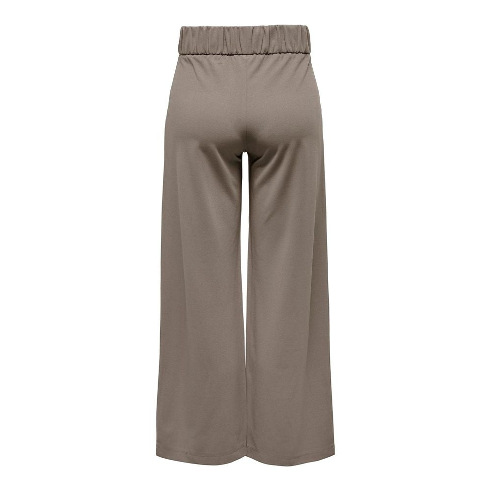 Pantalon en polyester brun de Jacqueline De Yong