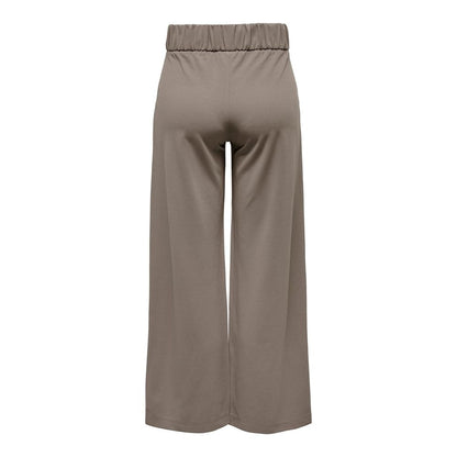 Pantalon en polyester brun de Jacqueline De Yong