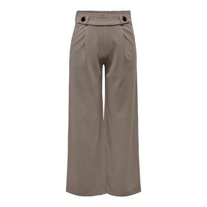 Pantalon en polyester brun de Jacqueline De Yong