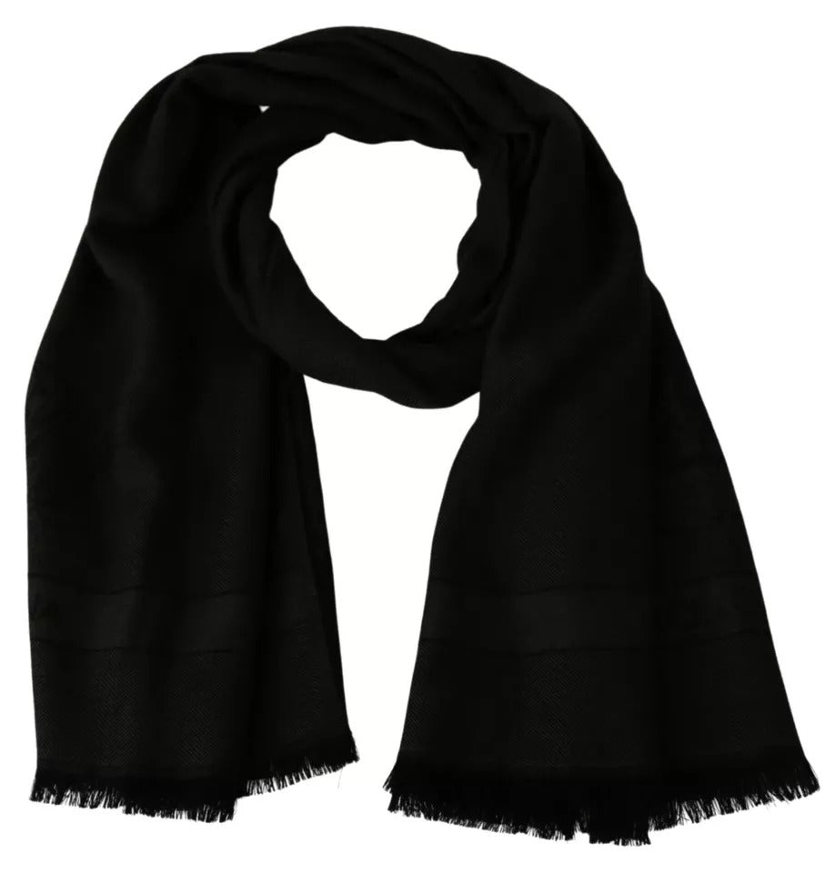 Écharpe châle en cachemire vert et marron Dolce &amp; Gabbana