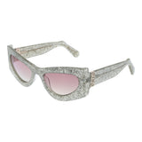 GCDS Silver Unisex Sunglass - Cat Eye Style
