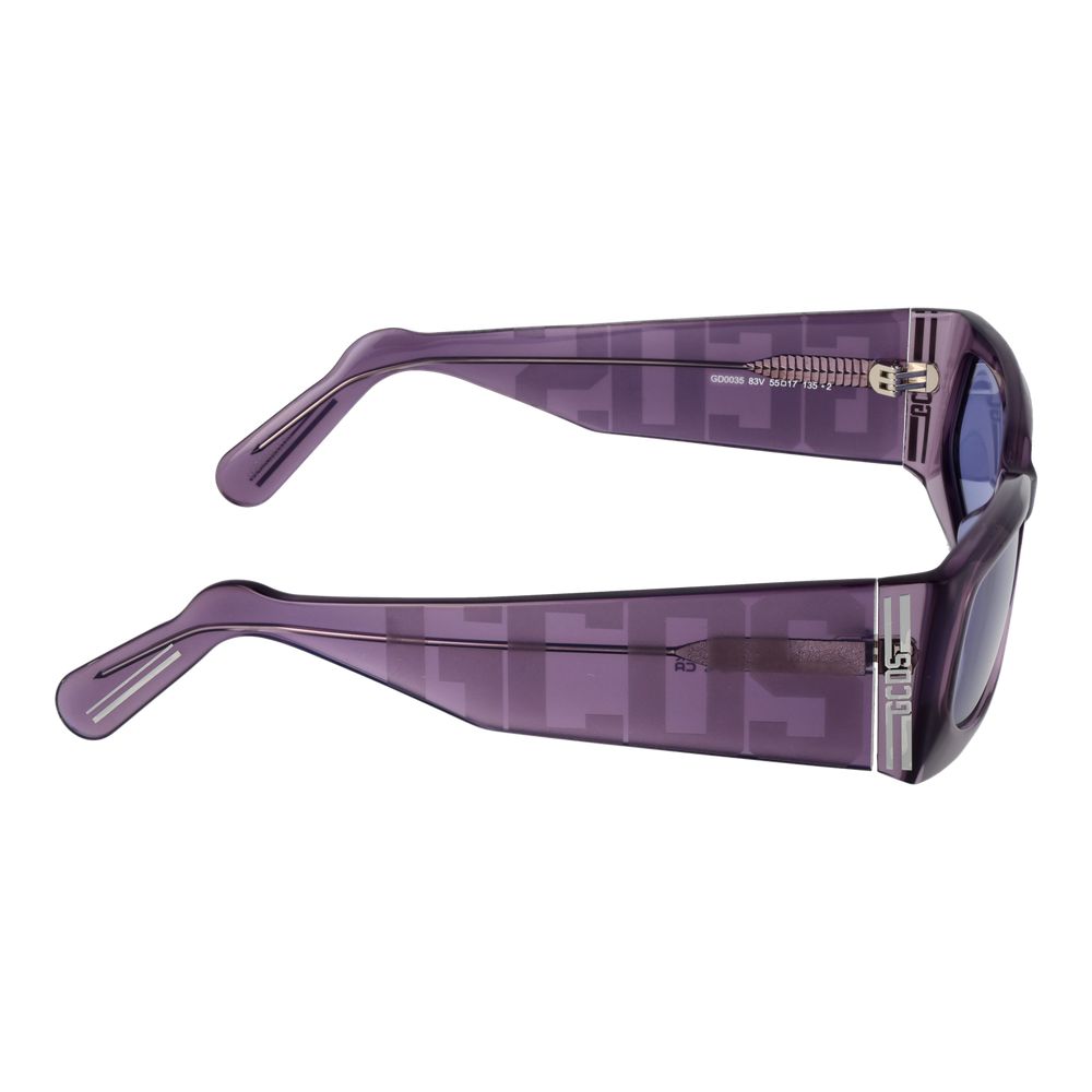 Lunettes de soleil GCDS violettes, unisexe