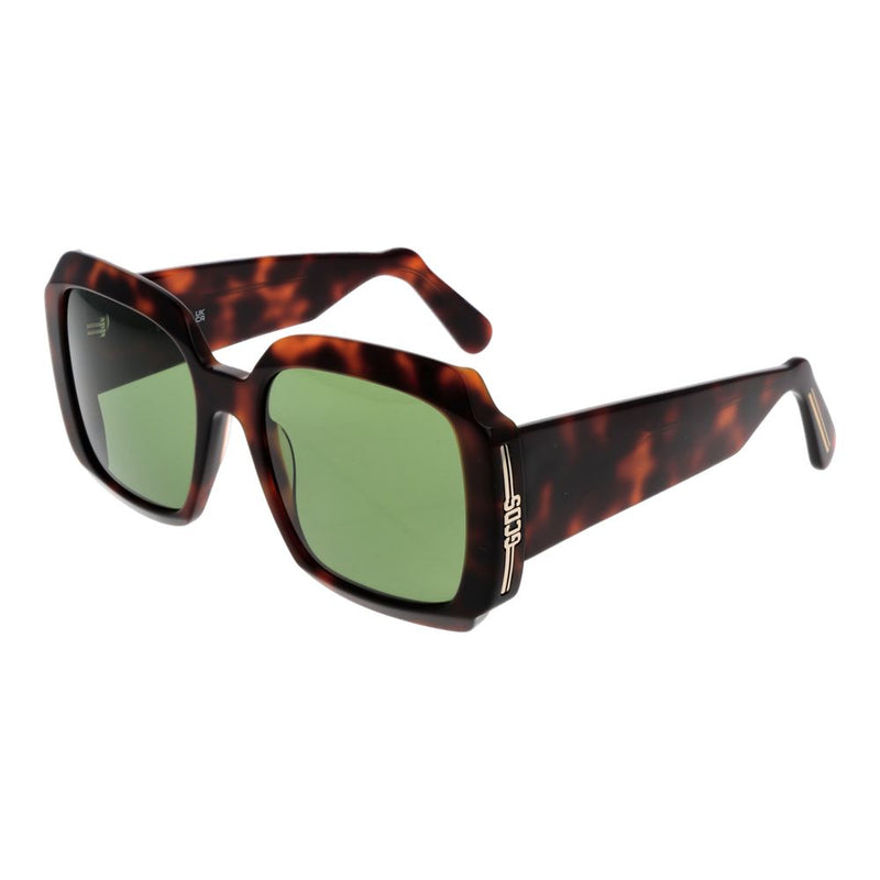 GCDS Brown Unisex Sunglass - Élégant Cadre Carré