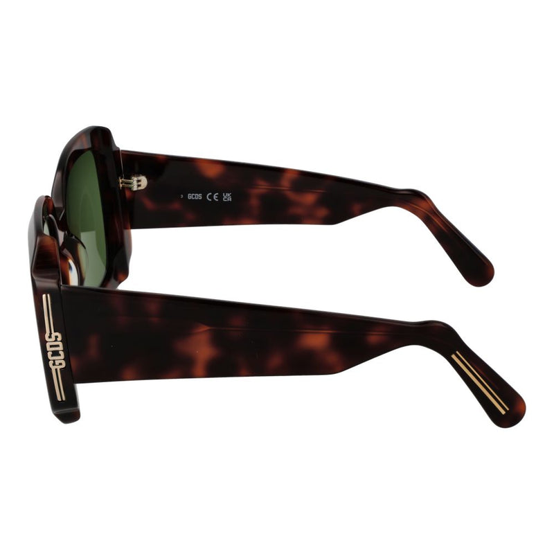 GCDS Brown Unisex Sunglass - Élégant Cadre Carré
