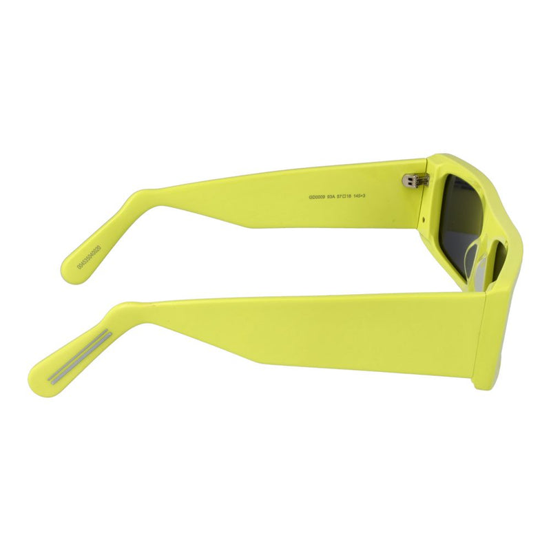 GCDS Green Unisex Sunglasses - Stylish Rectangle Design