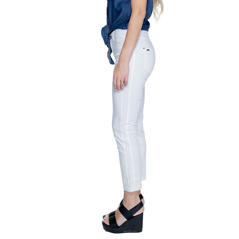 Street One White Cotton Pant - Elegant Women's Trousers