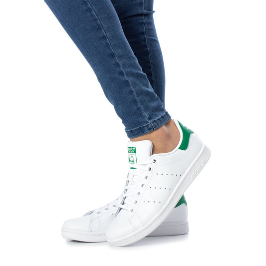 Baskets en cuir vert Adidas