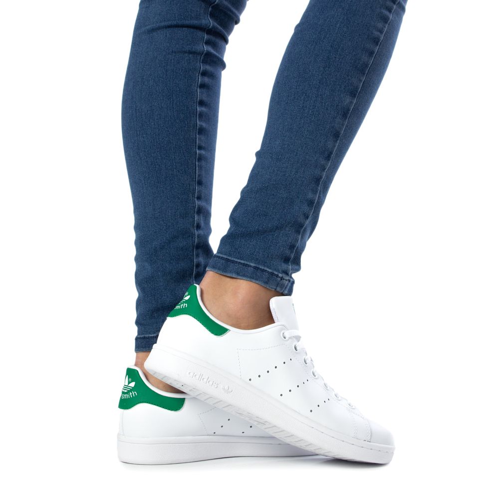 Baskets en cuir vert Adidas