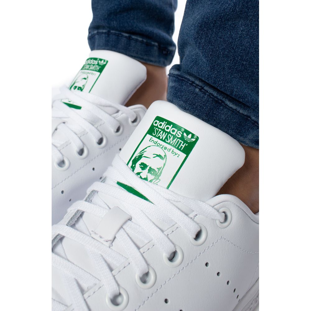 Baskets en cuir vert Adidas