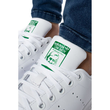 Baskets en cuir vert Adidas