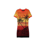 Desigual BIPALMERI Red Viscose Midi Dress for Women