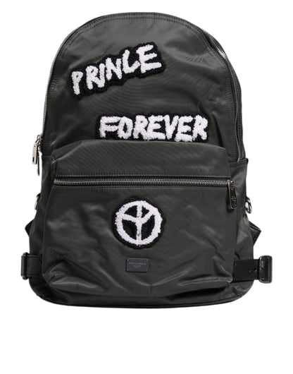Dolce & Gabbana Grijze Nylon Prince Forever Schoolreis Rugzak