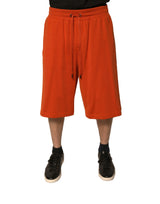 Short bermuda pour homme en coton mélangé orange de Dolce &amp; Gabbana