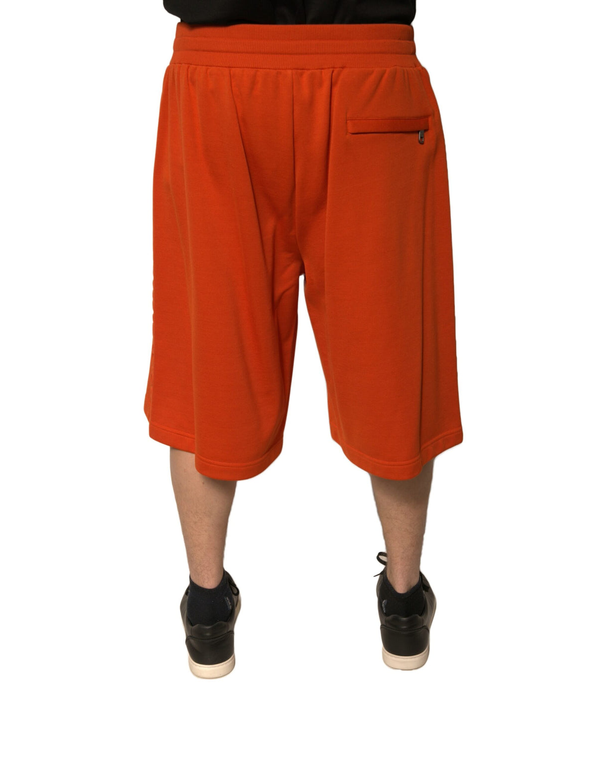 Short bermuda pour homme en coton mélangé orange de Dolce &amp; Gabbana