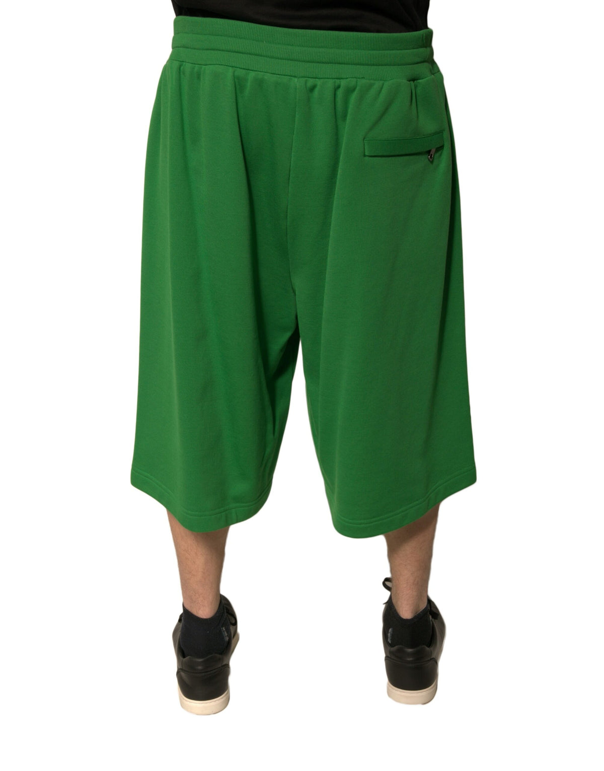 Shorts Bermuda pour homme en coton mélangé vert de Dolce &amp; Gabbana