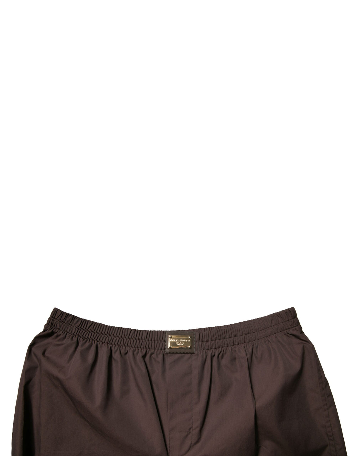 Shorts mi-hauteur pour homme en coton mélangé marron de Dolce &amp; Gabbana