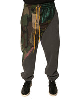 Pantalon de jogging en coton multicolore à motifs patchwork de Dolce &amp; Gabbana