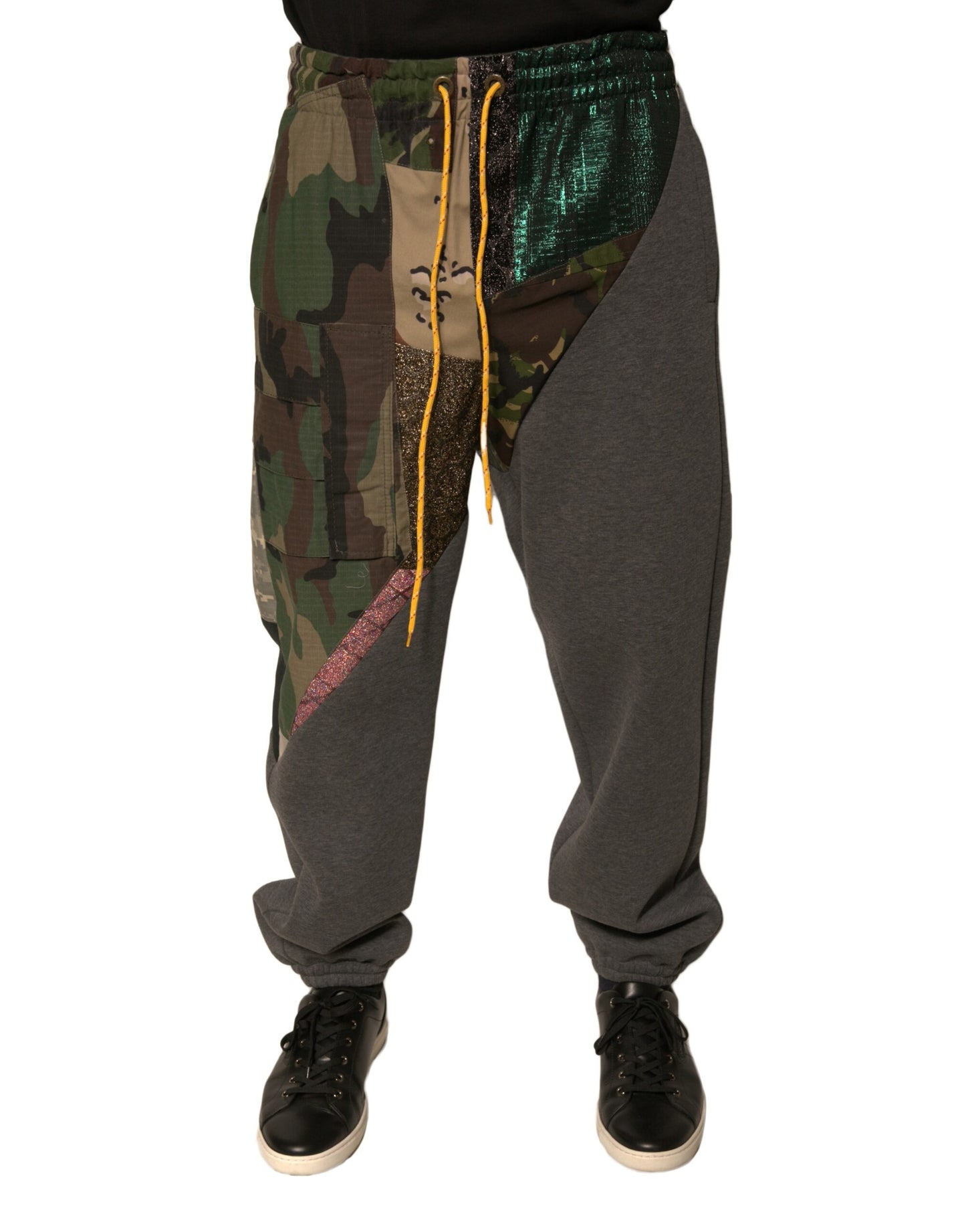Dolce &amp; Gabbana multicolor patchwork katoenen joggingbroek