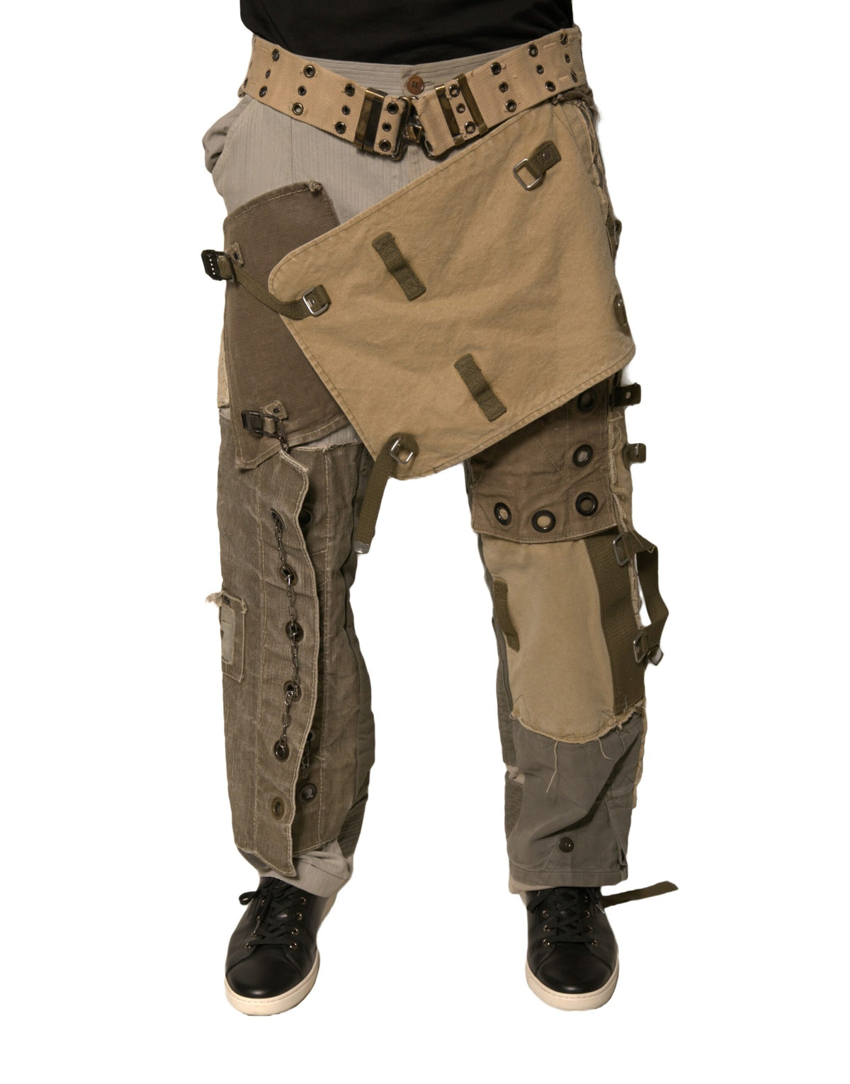 Pantalon cargo de survêtement multicolore et déconstruit de Dolce &amp; Gabbana