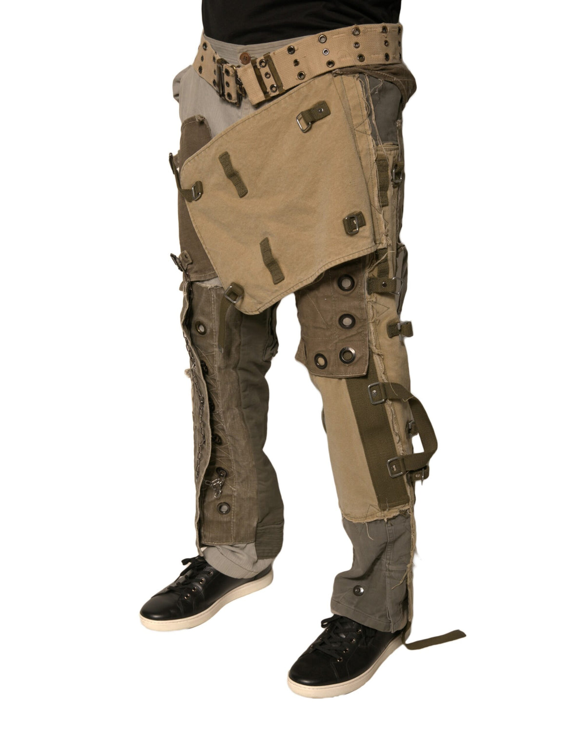 Pantalon cargo de survêtement multicolore et déconstruit de Dolce &amp; Gabbana