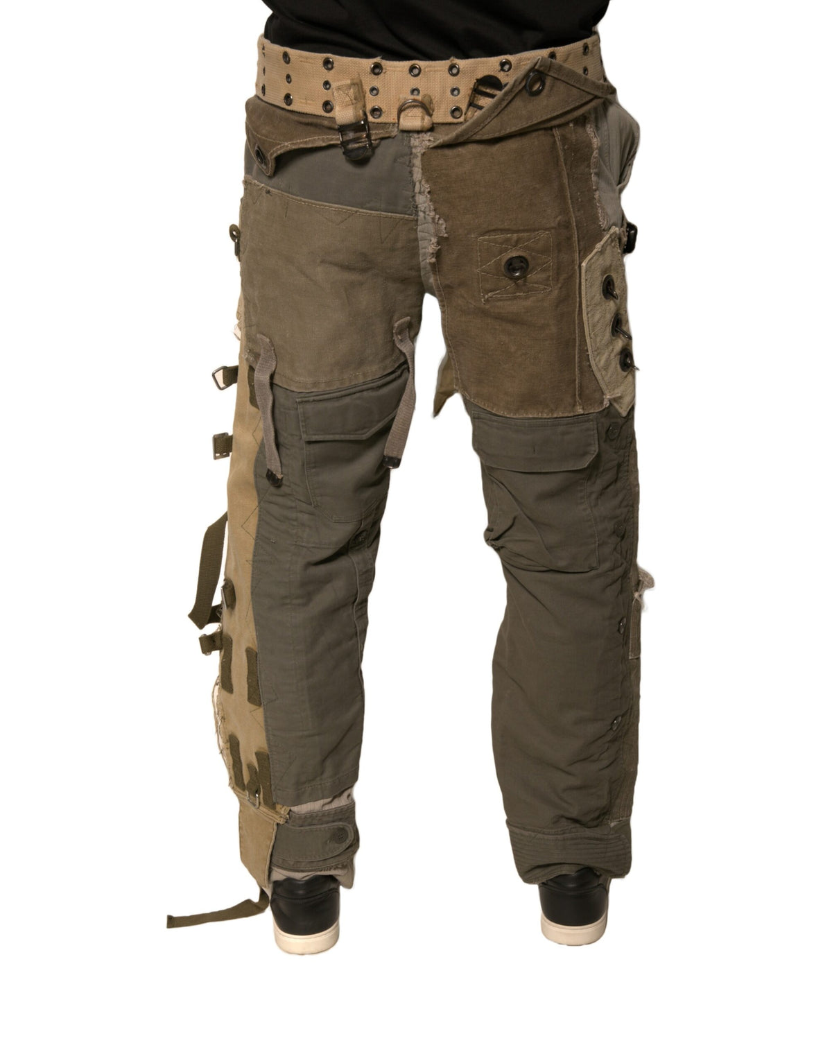 Pantalon cargo de survêtement multicolore et déconstruit de Dolce &amp; Gabbana