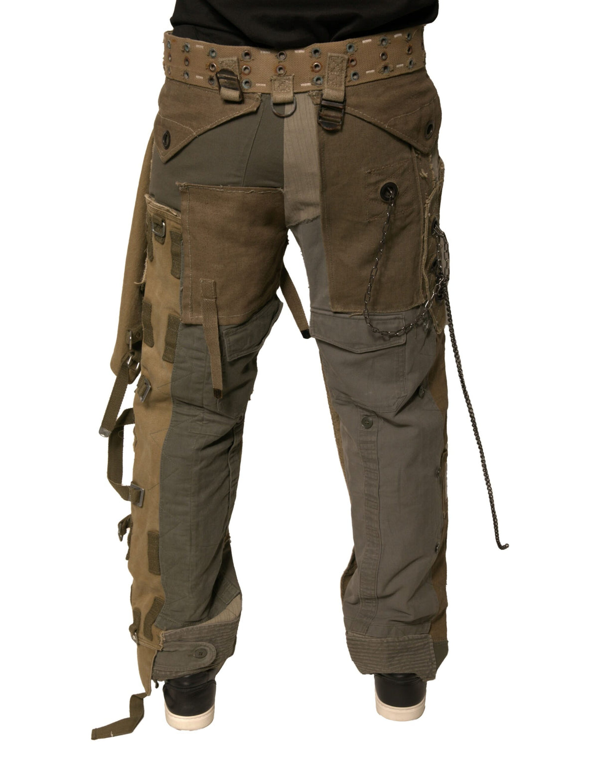 Pantalon cargo de survêtement multicolore et déconstruit de Dolce &amp; Gabbana