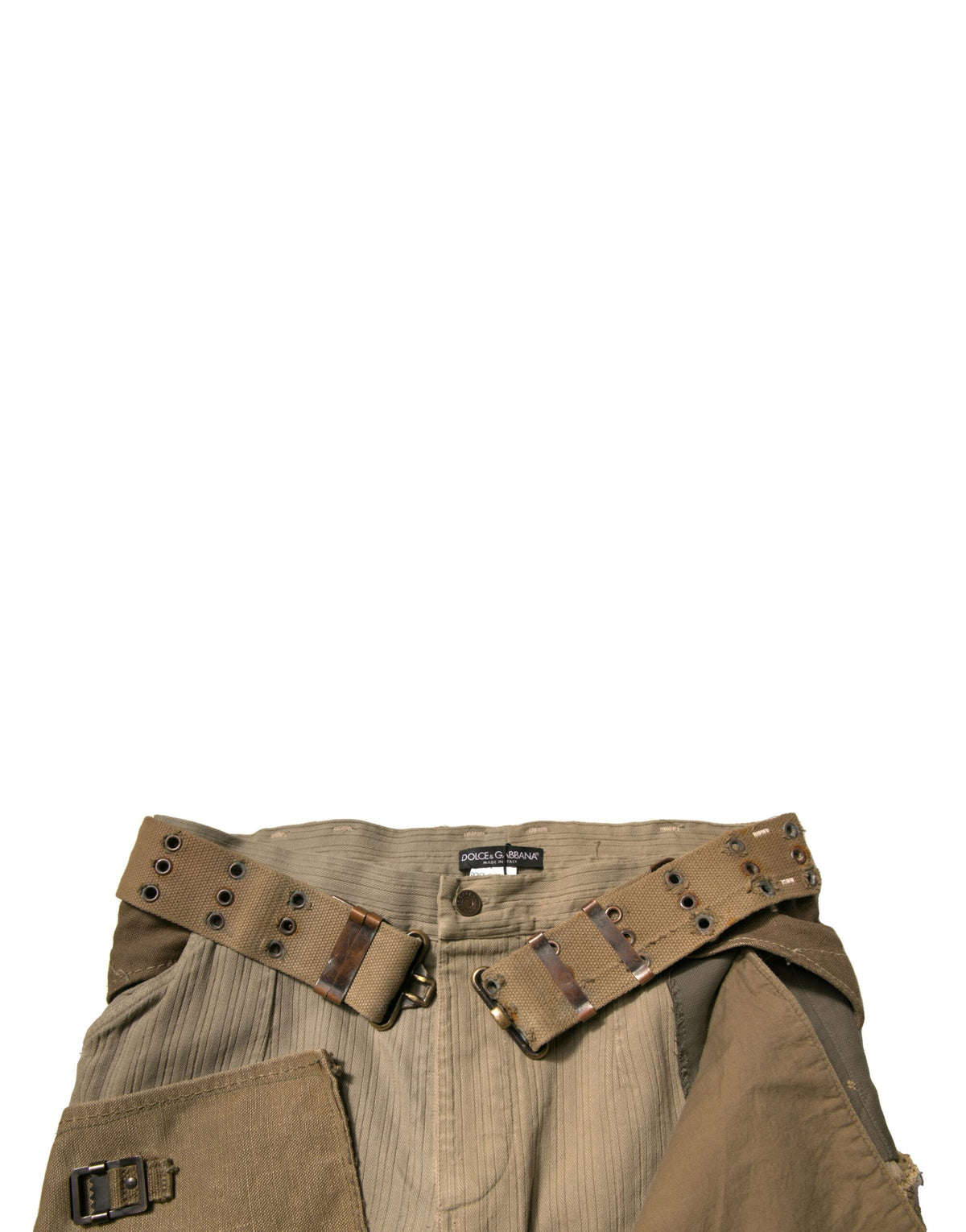 Pantalon cargo de survêtement multicolore et déconstruit de Dolce &amp; Gabbana