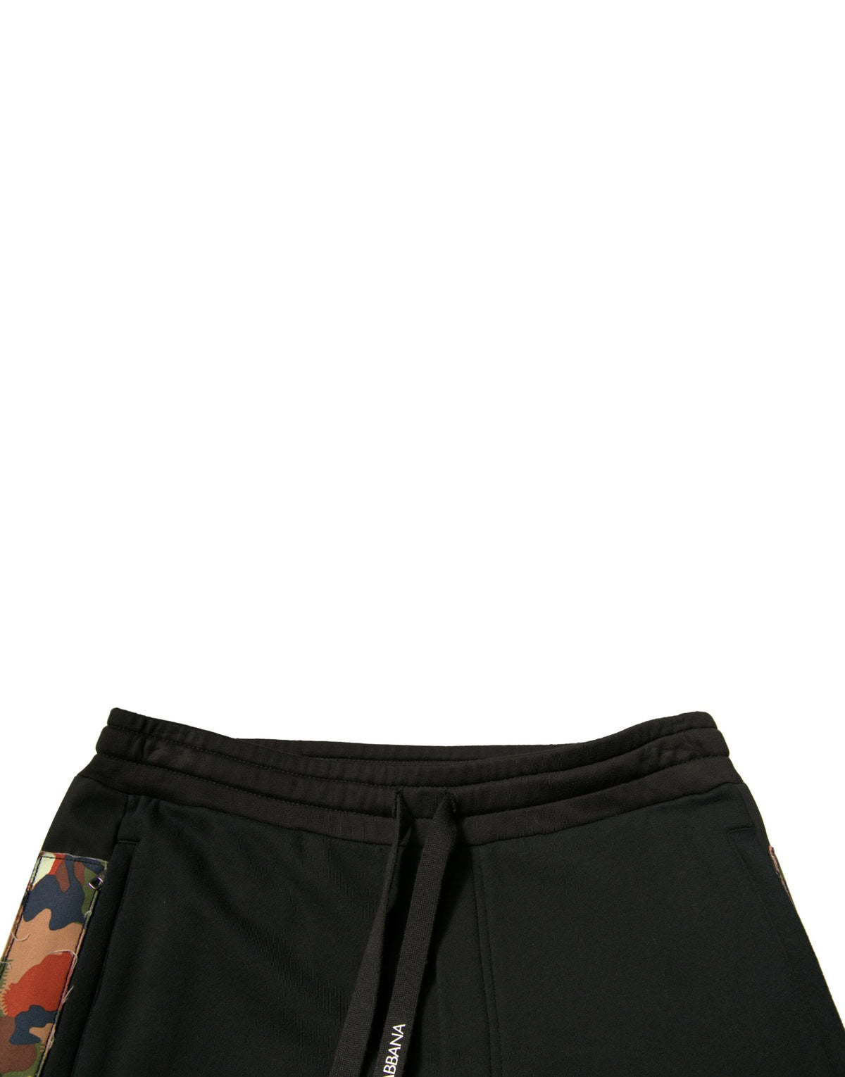 Pantalon cargo jogger en coton noir Dolce &amp; Gabbana